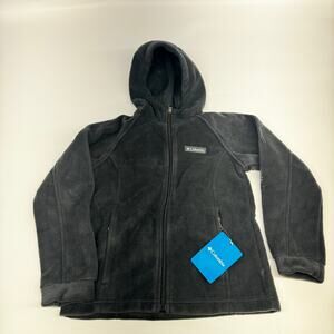 Columbia Youth Zip-Up Hoodie, Black, New with Imperfection, Size 7/8, Unisex